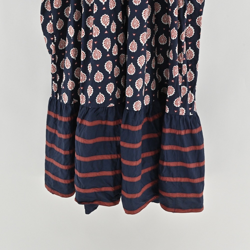 Anthropologie Zosime Patterned Maxi Dress Size 12 Floral Stripe Strappy Bohemian - Picture 14 of 15